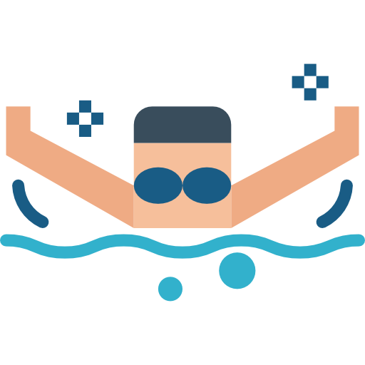 pływanie Smalllikeart Flat ikona