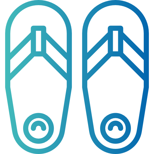flip flops Smalllikeart Gradient icon
