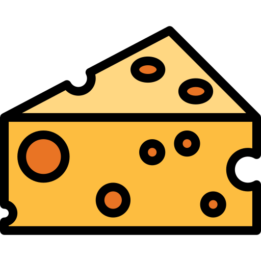 チーズ Smalllikeart Lineal Color icon