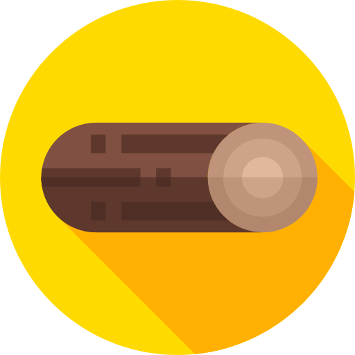 Log Flat Circular Flat icon