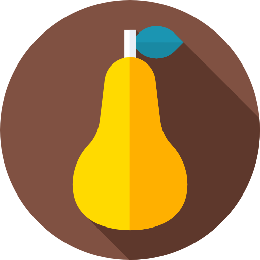 Pear Flat Circular Flat icon