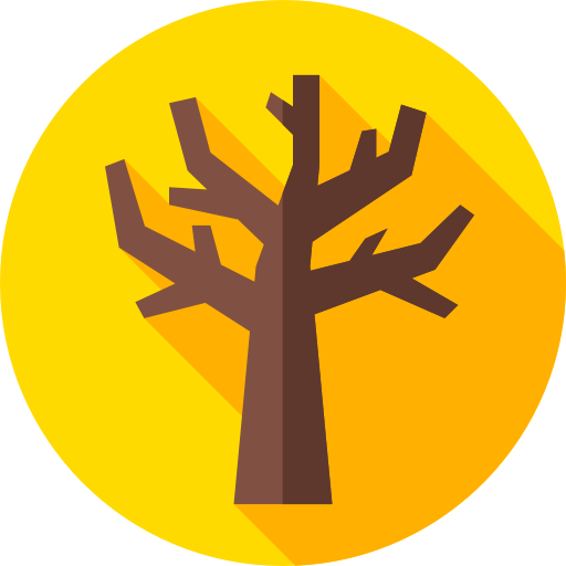 albero Flat Circular Flat icona