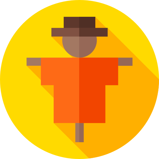 Scarecrow Flat Circular Flat icon