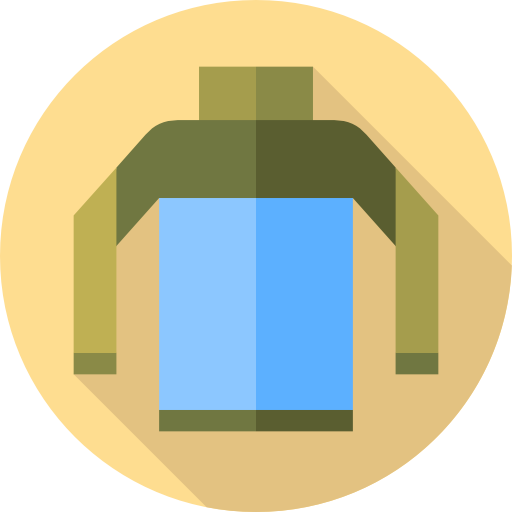 suéter Flat Circular Flat icono