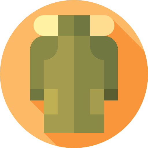 Parka Flat Circular Flat icon