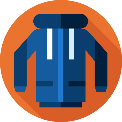 Hoodie Flat Circular Flat icon