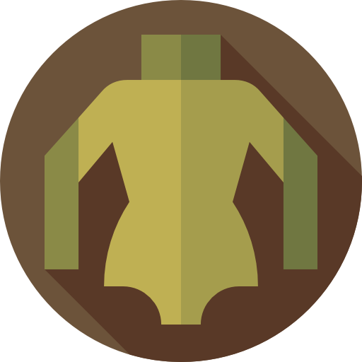 suéter tipo con cuello de tortuga Flat Circular Flat icono