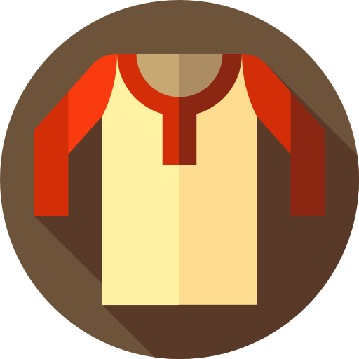 camisa Flat Circular Flat icono