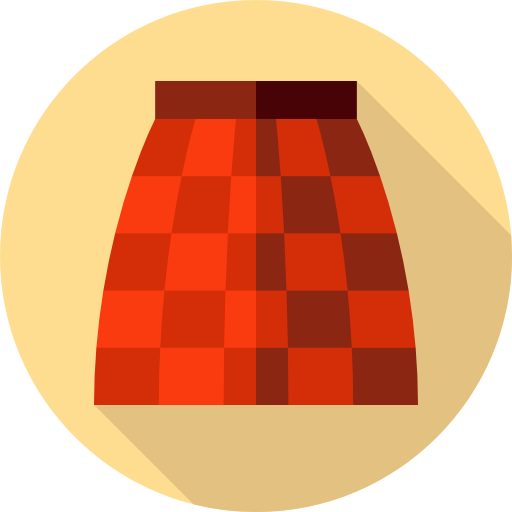 Skirt Flat Circular Flat icon
