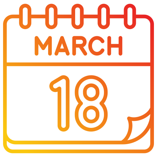 March Generic gradient outline icon