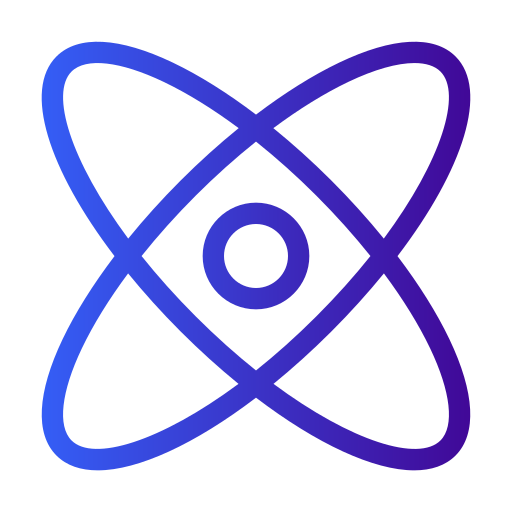 Atom Generic gradient outline icon