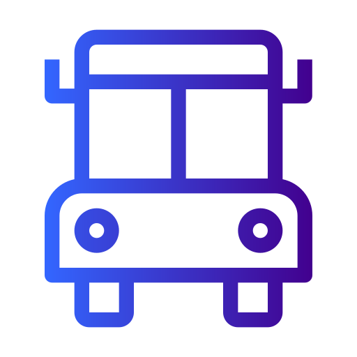 학교 버스 Generic gradient outline icon