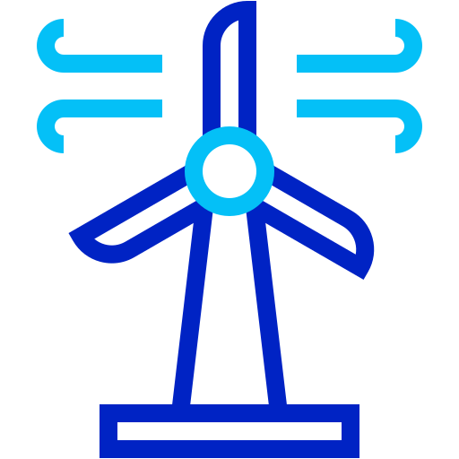 Ветровая энергия Generic color outline иконка