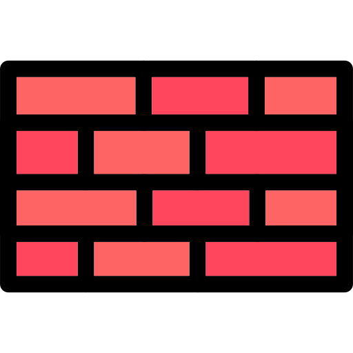 Кирпичная стена Generic color lineal-color иконка