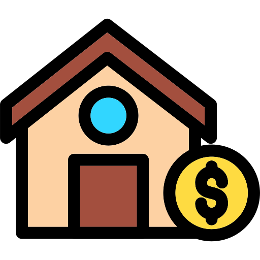 huis verkoop Generic color lineal-color icoon