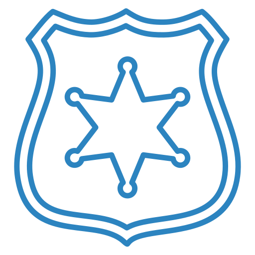 Значок шерифа Generic color outline иконка