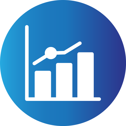 Growth chart Generic gradient fill icon