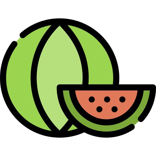 watermeloen Generic color lineal-color icoon