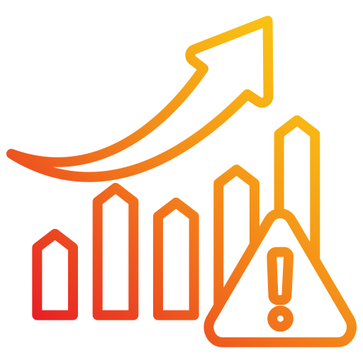 risicomanagement Generic gradient outline icoon