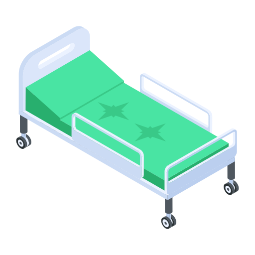 cama de hospital Generic color fill icono