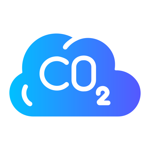 Carbon dioxide Generic gradient fill icon