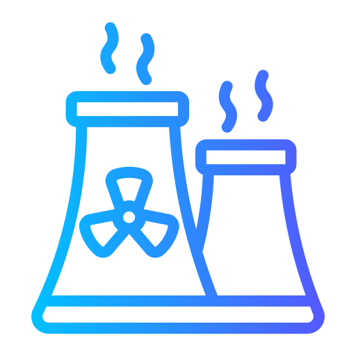 Nuclear plant Generic gradient outline icon