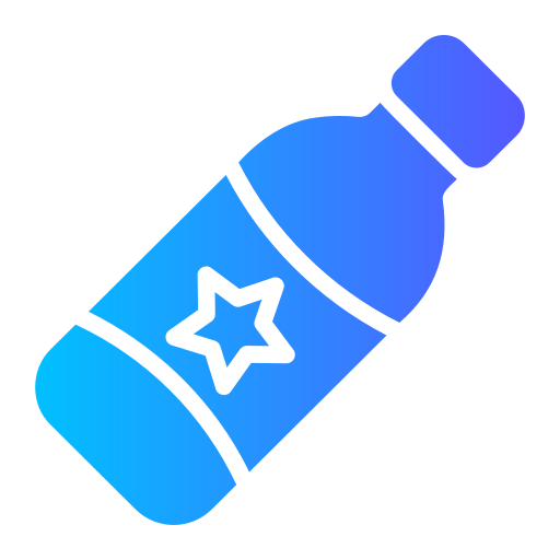 botella de plástico Generic gradient fill icono