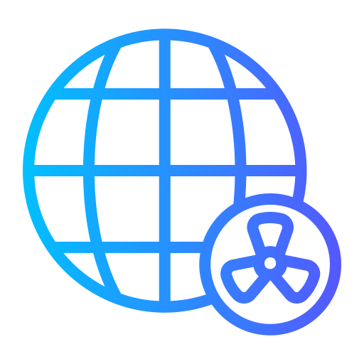 World globe Generic gradient outline icon