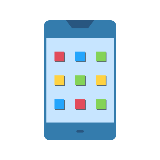 mobiele applicatie Generic color fill icoon