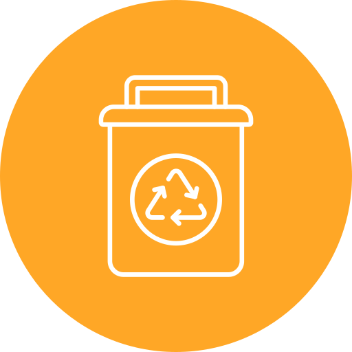 Recycling bin Generic color fill icon