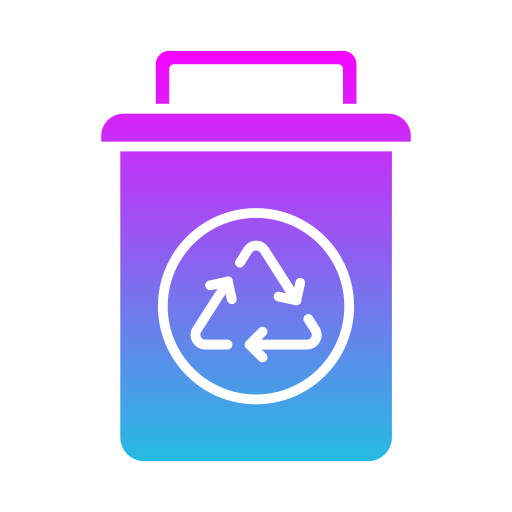 Recycling bin Generic gradient fill icon