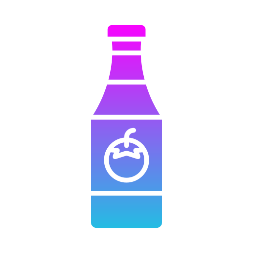 Бутылка соуса Generic gradient fill иконка