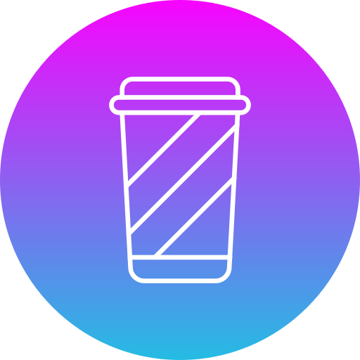 Plastic cup Generic gradient fill icon