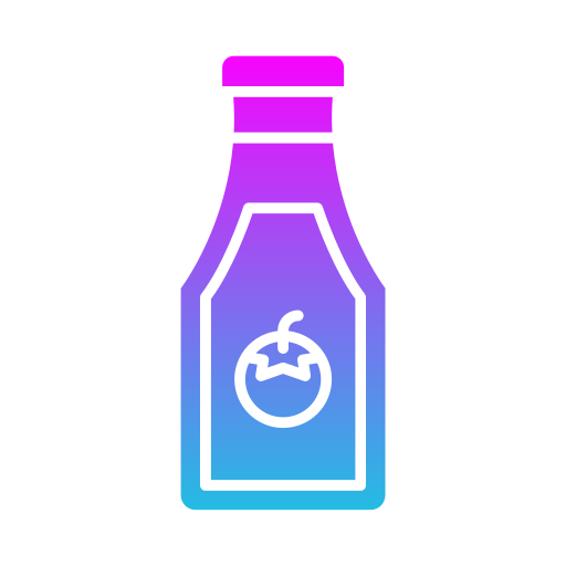 Ketchup bottle Generic gradient fill icon