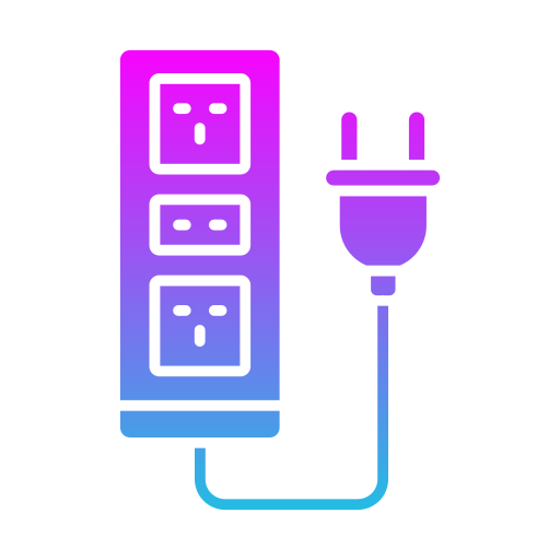 Extension cord Generic gradient fill icon