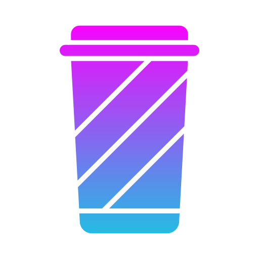 Plastic cup Generic gradient fill icon