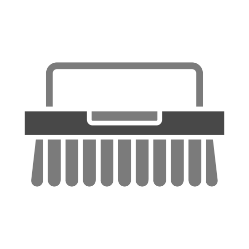 Cleaning brush Generic color fill icon