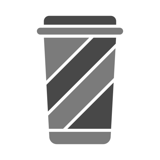 vaso de plástico Generic color fill icono