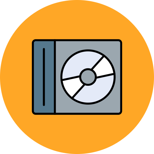コンパクトディスク Generic color lineal-color icon