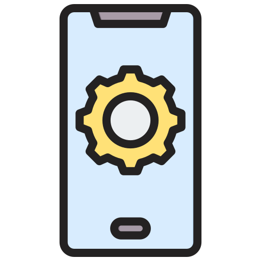 Mobile setting Generic color lineal-color icon
