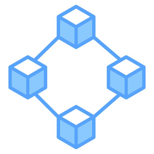 cadena de bloques Generic color lineal-color icono