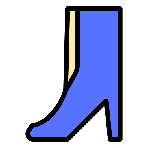 bota de mujer Generic color lineal-color icono