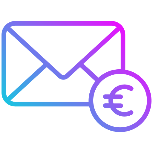 euro Generic gradient outline icon