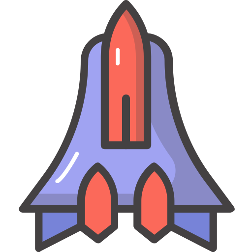 Fighter jet Generic color lineal-color icon