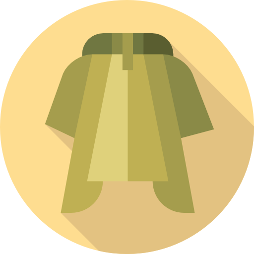 poncho Flat Circular Flat icon