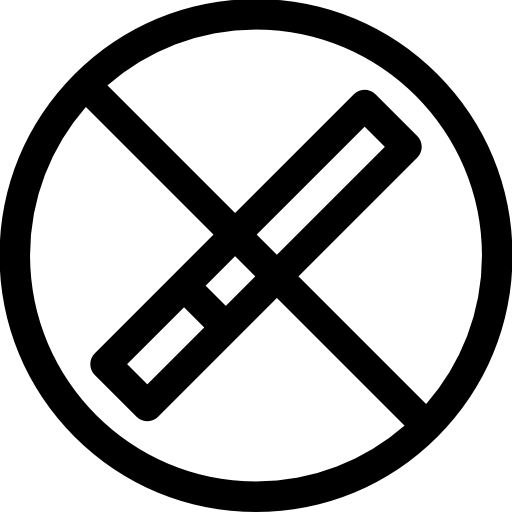 zakaz palenia Basic Rounded Lineal ikona