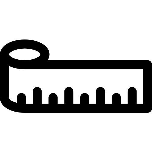 巻き尺 Basic Rounded Lineal icon