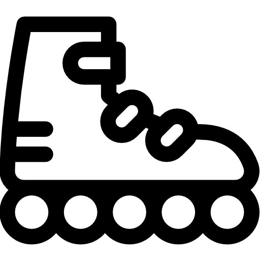 롤러 스케이트 Basic Rounded Lineal icon