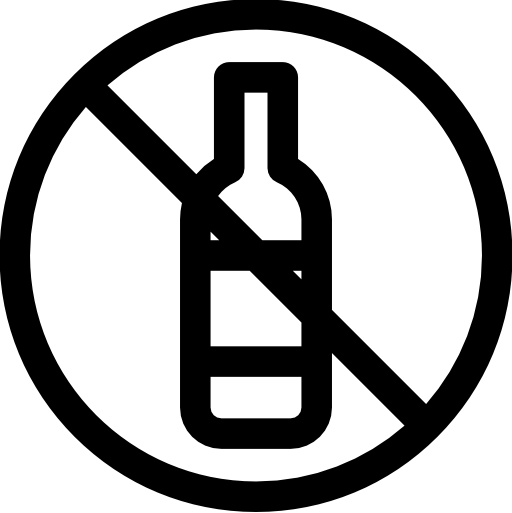 알코올 없음 Basic Rounded Lineal icon