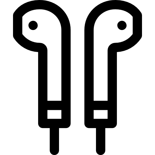 イヤホン Basic Rounded Lineal icon